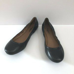 Lucky Brand Emmie Black Leather Ballet Flats
